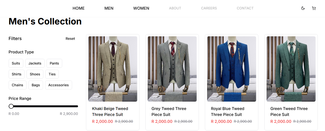 SuitUs Men's Collection